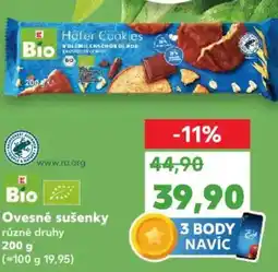 Kaufland Ovesné sušenky různé druhy nabídka