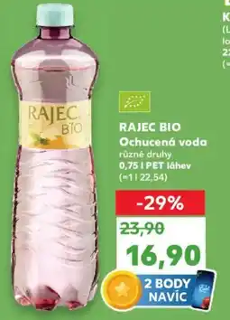 Kaufland RAJEC BIO Ochucená voda nabídka