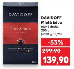 Kaufland DAVIDOFF Mletá káva nabídka