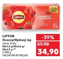 Kaufland LIPTON Ovocný/Bylinný čaj nabídka