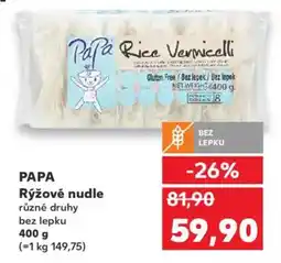 Kaufland PAPA Rýžové nudle nabídka