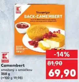Kaufland Camembert smažený s omáčkou nabídka