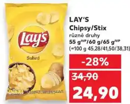 Kaufland LAY'S Chipsy/Stix nabídka