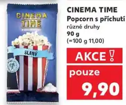Kaufland CINEMA TIME Popcorn s příchutí nabídka