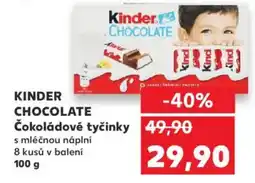 Kaufland KINDER CHOCOLATE Čokoládové tyčinky nabídka