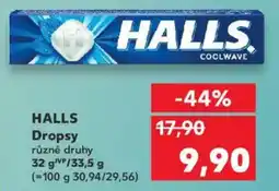 Kaufland HALLS Dropsy nabídka