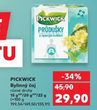 Kaufland PICKWICK Bylinný čaj nabídka