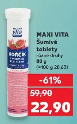 Kaufland MAXI VITA Šumivé tablety nabídka