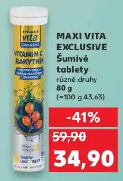 Kaufland MAXI VITA EXCLUSIVE Šumivé tablety nabídka