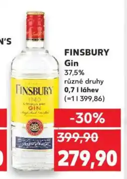 Kaufland FINSBURY Gin nabídka