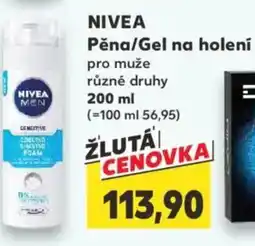 Kaufland NIVEA Pĕna/Gel na holení nabídka