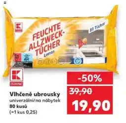 Kaufland Vlhčené ubrousky nabídka
