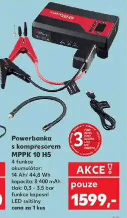 Kaufland Powerbanka s kompresorem MPPK 10 H5 nabídka