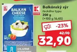 Kaufland Balkánský sýr řeckého typu nabídka