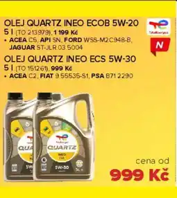 Auto Kelly Olej quartz ineo ecob 5w-20 nabídka