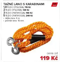 Auto Kelly Tažné lano s karabinami nabídka