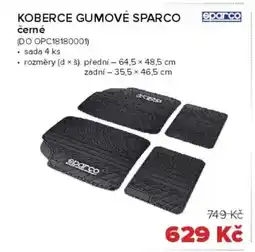Auto Kelly Koberce gumové sparco černé nabídka