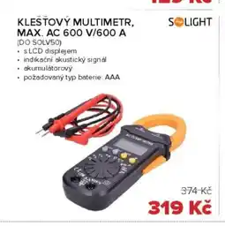 Auto Kelly KLEŠŤOVÝ MULTIMETR, MAX. AC 600 V/600 A nabídka