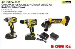 Auto Kelly Aku sada 20 v úhlová bruska, bezuhlíková vrtačka, rázový utahovák nabídka