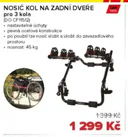 Auto Kelly Nosič kol na zadní dveře pro 3 kola nabídka