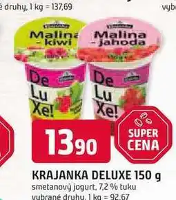 Trefa KRAJANKA DELUXE 150 g smetanový jogurt, 7,2 % nabídka