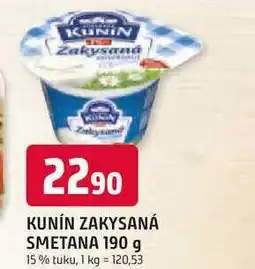 Trefa KUNÍN ZAKYSANÁ SMETANA 190 g 15% tuku nabídka