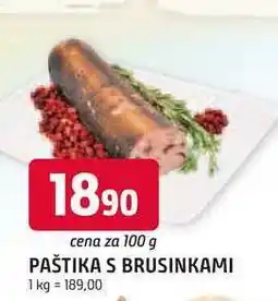 Trefa PAŠTIKA S BRUSINKAMI 100 g nabídka