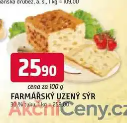 Trefa FARMÁŘSKÝ UZENÝ SÝR 30% tuku, 100g nabídka