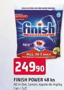 Trefa FINISH POWER 48 ks All in One, Lemon, kapsle do myčky nabídka