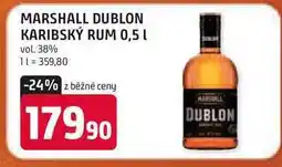 Trefa MARSHALL DUBLON KARIBSKÝ RUM 0,5 l nabídka