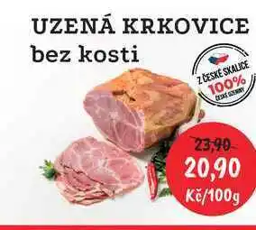 RABBIT řeznictví UZENÁ KRKOVICE bez kosti 100g nabídka