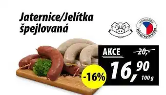ZEMAN Jaternice/Jelitka špejlovaná, 100 g nabídka