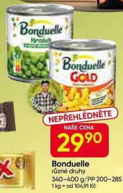 Hruška Bonduelle kukuřice různé druhy 340-400 g/PP 200-285 nabídka
