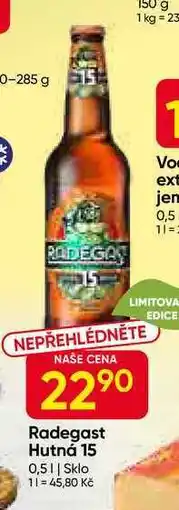 Hruška Radegast Hutná 15 0,5l Sklo nabídka