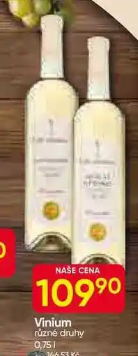 Hruška Vinium různé druhy 0,75l nabídka