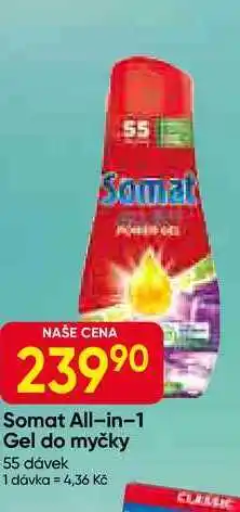 Hruška Somat All-in-1 Gel do myčky 55 dávek nabídka