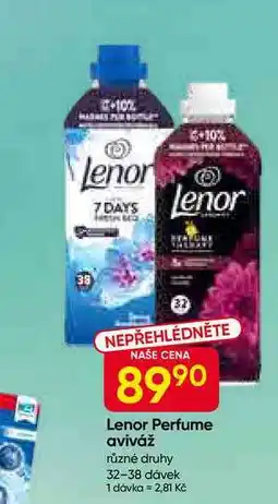 Hruška Lenor Perfume aviváž různé druhy 32-38 dávek nabídka
