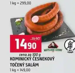 Terno KOMINICKÝ ČESNEKOVÝ TOČENÝ SALÁM 100 g nabídka