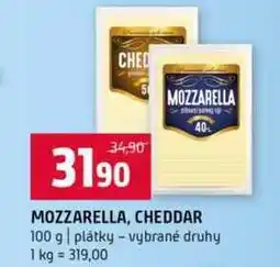 Terno MOZZARELLA, CHEDDAR 100 g nabídka