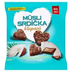Terno Semix Müsli srdíčka křupavá s čokoládou a kokosem 50g nabídka
