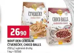 Terno NOVÝ DEN CEREÁLNÍ ČTVEREČKY, CHOCO BALLS 250 g nabídka