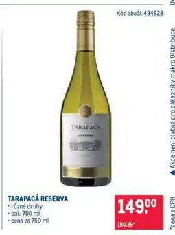 Makro Tarapacá Reserva nabídka