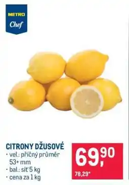 Makro Citrony džusové nabídka