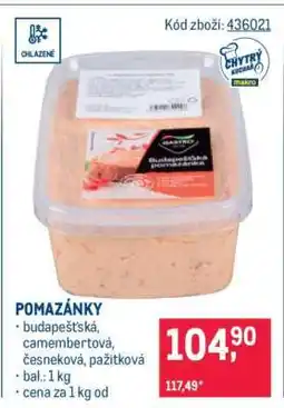 Makro Pomazánky nabídka