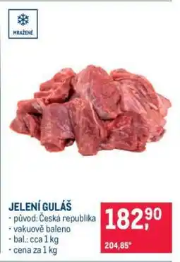Makro Jelení guláš nabídka