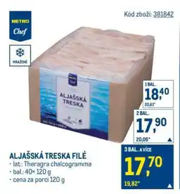 Makro Aljašská treska filé nabídka