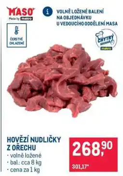 Makro HOVĚZÍ NUDLIČKY Z OŘECHU nabídka