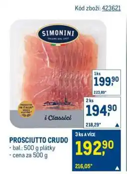 Makro Prosciutto crudo nabídka