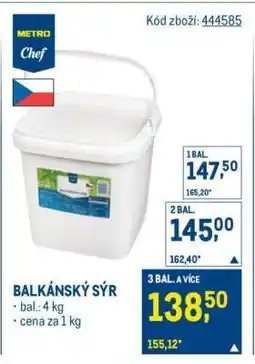 Makro Balkánský sýr nabídka
