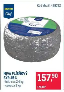 Makro NIVA PLÍSŇOVÝ SÝR 45 % nabídka